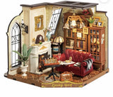 Rolife Catherine's Living Room Wooden Dollhouse Kit 3D Miniature Model Building Battery