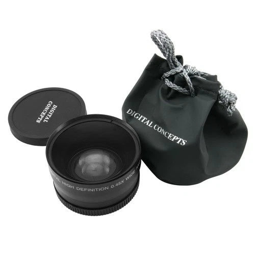 52mm 0.45x Wide Angle Macro Lens For Canon Nikon DV SLR Camera 0.45x52