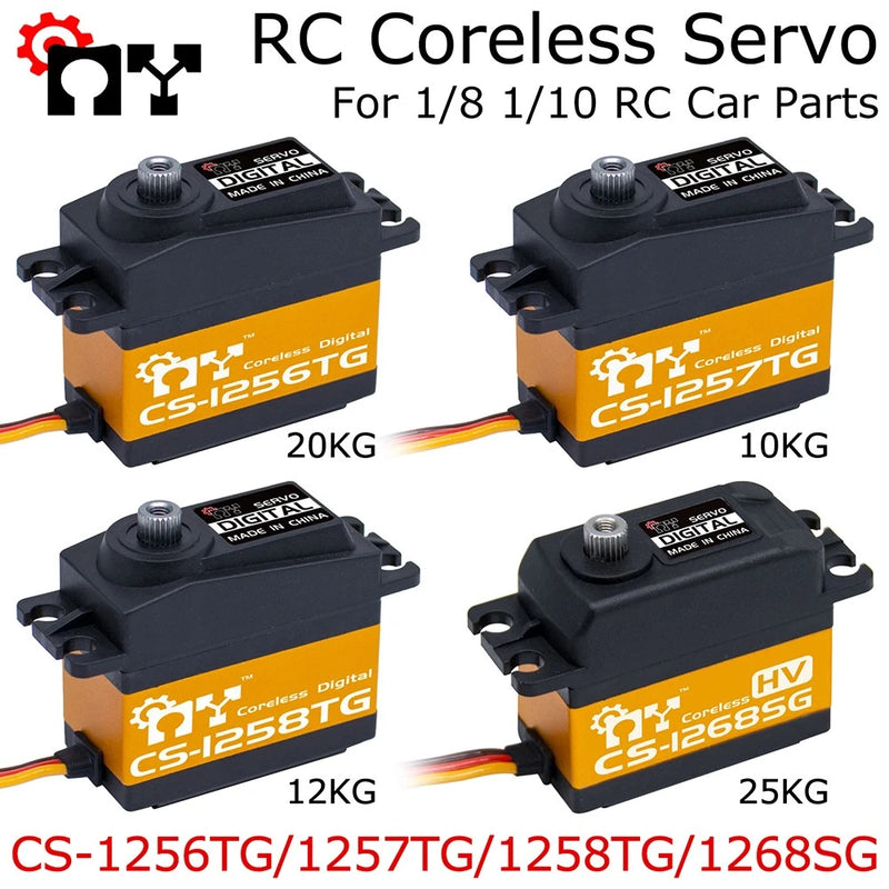 MY 10kg 12kg 20kg 25kg RC Coreless Servo 6V High Torque 25T for 1/8 1/10 RC Car