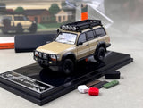 GCD 1:64 Beige Land Cruiser LC80 ORV Sports Model Diecast Metal Car