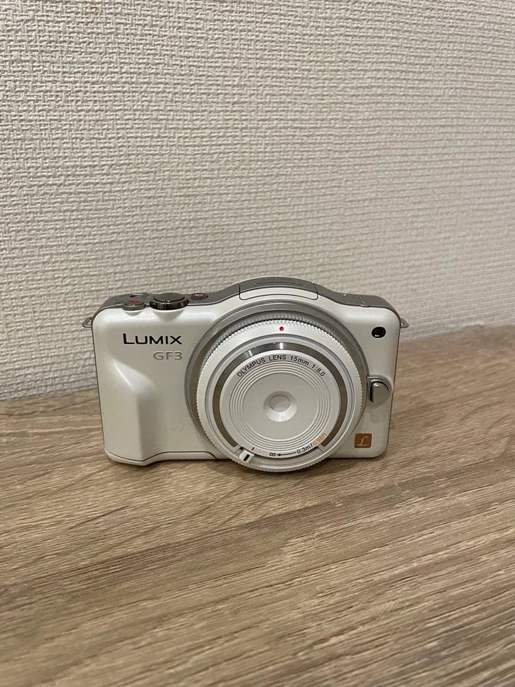 Panasonic LUMIX GF3 Camera White with OLYMPUS Lens