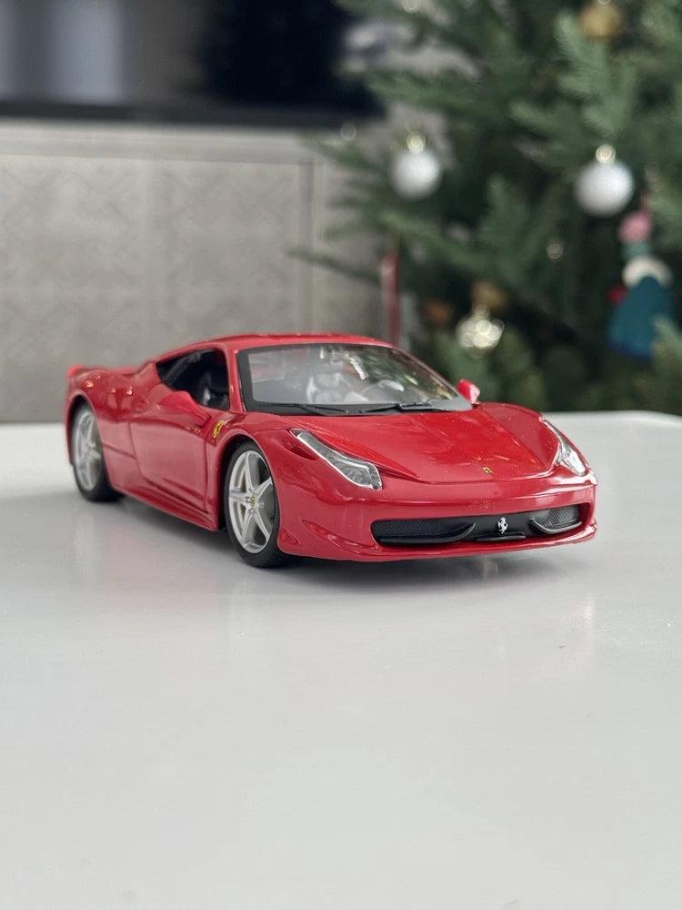 1:24 Scale Ferrari 458 Italia Bburago Diecast Model Car - Red