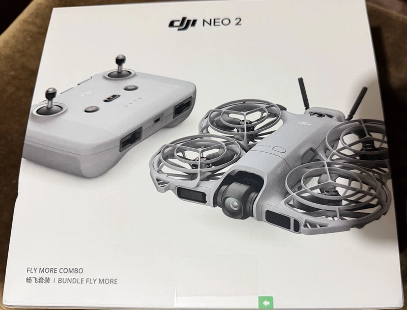 DJI Neo 2 drone and remote controller with propellers