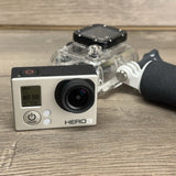 GOPRO HERO 3 WHITE EDITION ACTION CAMCORDER W FLOATING GRIP WATERPROOF CASE 1080