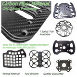 Carbon Fiber Sheet Custom CNC Cutting Carbon Plate Panel Process FPV Frame Arms