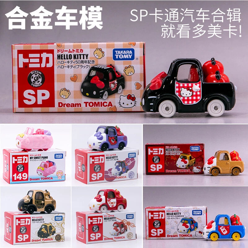 Takara Tomy/Tomica Sanrio Hello Kitty Alloy Simulation Car Model Girl Toy Gift