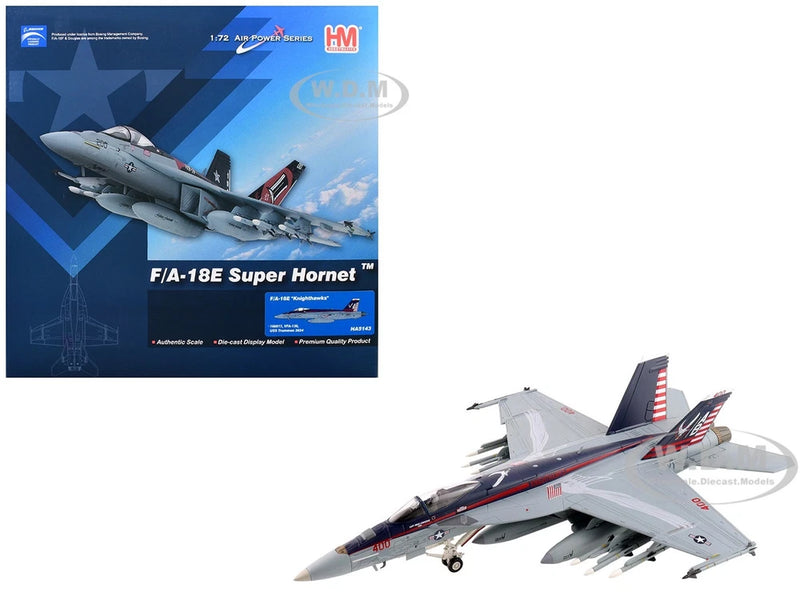 BOEING F/A-18E SUPER HORNET AIRCRAFT "KNIGHTHAWKS" 1/72 BY HOBBY MASTER HA5143