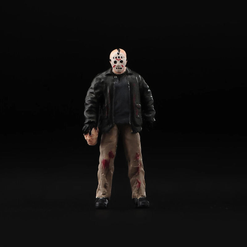 1/43 1/64 1/87 Miniature Jason¡¤Voorhees Scene Figure For Car Vehicle Model Doll