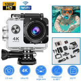 4K Wifi Sport Action Camera Video Underwater Waterproof Camera Remote For Go Pro
