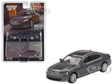BMW 750LI XDRIVE BERNINA GRAY AMBER EFFECT 1/64 DIECAST MODEL MINI GT MGT00515