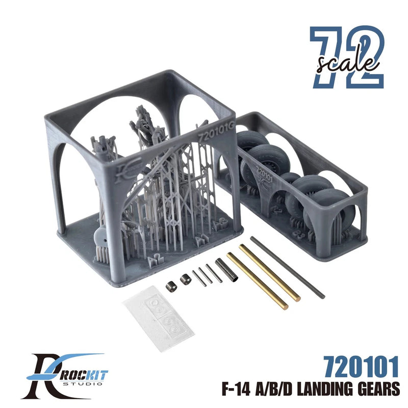 RocKit 1/72 F-14A/B/D Landing Gear, 3D Printed for Tamiya FM & Great Wall Hobby