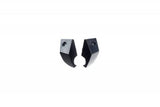 Left and right axis shell set, dark plastic brackets with mounting screws