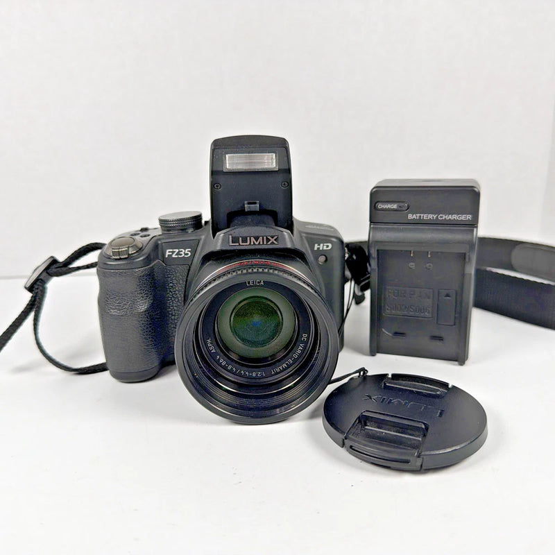 Panasonic Lumix FZ35 12MP Digital Camera With Charger and SD Card