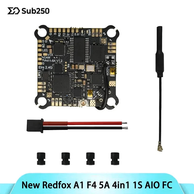 Sub250 Redfox A1 F4 AIO FC 5A 4in1 1S ELRS 2.4G w/ A30 Power FPV Drone