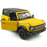 1:36 Ford Bronco Model Car Diecast Toy Cars Metal Toy Vehicle Doors Open Yellow