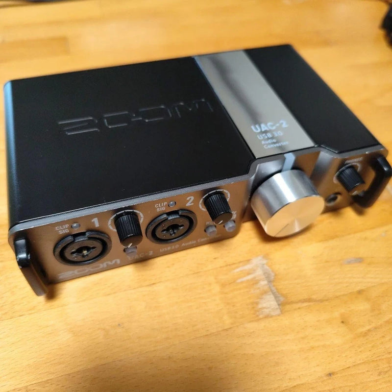 ZOOM UAC-2 USB3.0 Audio Converter Interface 2in 2out Microphone Preamp