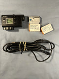 Sony action camera with battery packs and USB cable