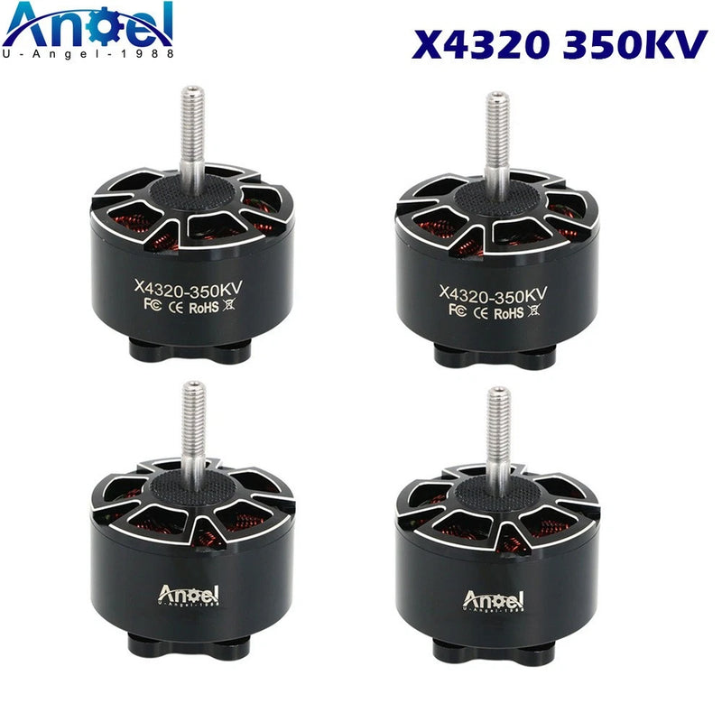 An@el X4320 350KV brushless motor with 4 mounting screws and center shaft
