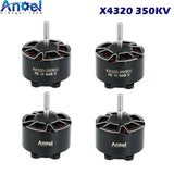 4x UAngel X4320 A4320 4320 KV350 350KV 3-8S High Speed Brushless Motor 6mm Shaft