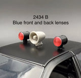 1/24 1/25 Scale Model Blue Can Lights Siren Police 2434B