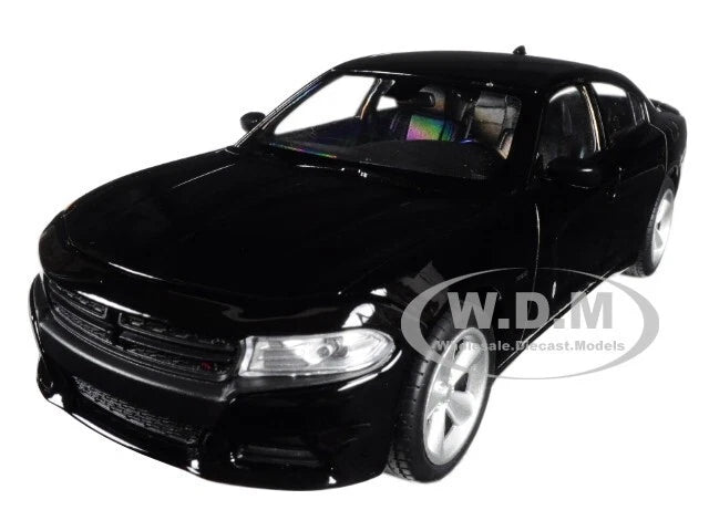 2016 DODGE CHARGER R/T BLACK 1/24-1/27 DIECAST MODEL CAR BY WELLY 24079