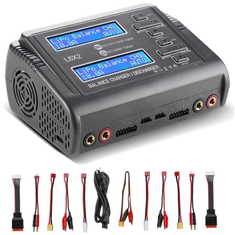 Fast Balance Charger 1S-15S LiPo NiMH PB Smart Batteries Battery