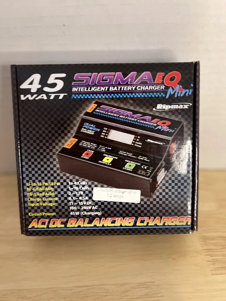 RipMax Sigma EQ Mini AC/DC LiPo/NiMH  Intelligent Fast Peak Battery Charger -X2