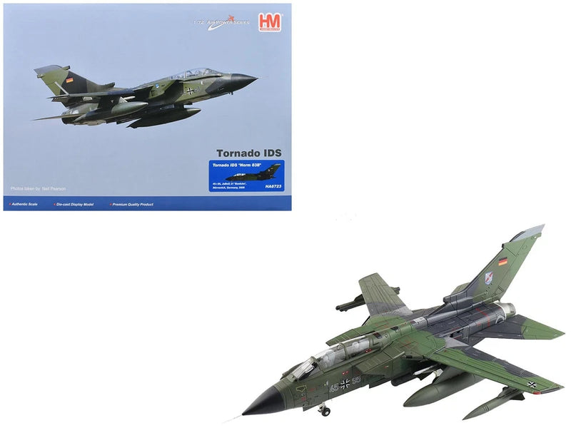 1/72 Panavia Tornado IDS scale model fighter-bomber with green camo and twin tail