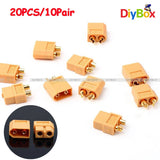Lots 20Pcs 10 Pairs XT60 Male+Female Bullet Connectors Plugs for RC Lipo Battery