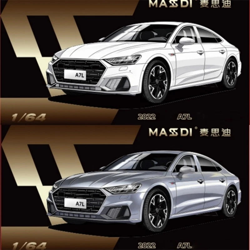 MASDI 1:64 2022 A7L Diecast Model Car