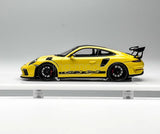 1:64 Scale CL Yellow GT3 RS 991.2 Racing Sports Model Diecast Resin Car