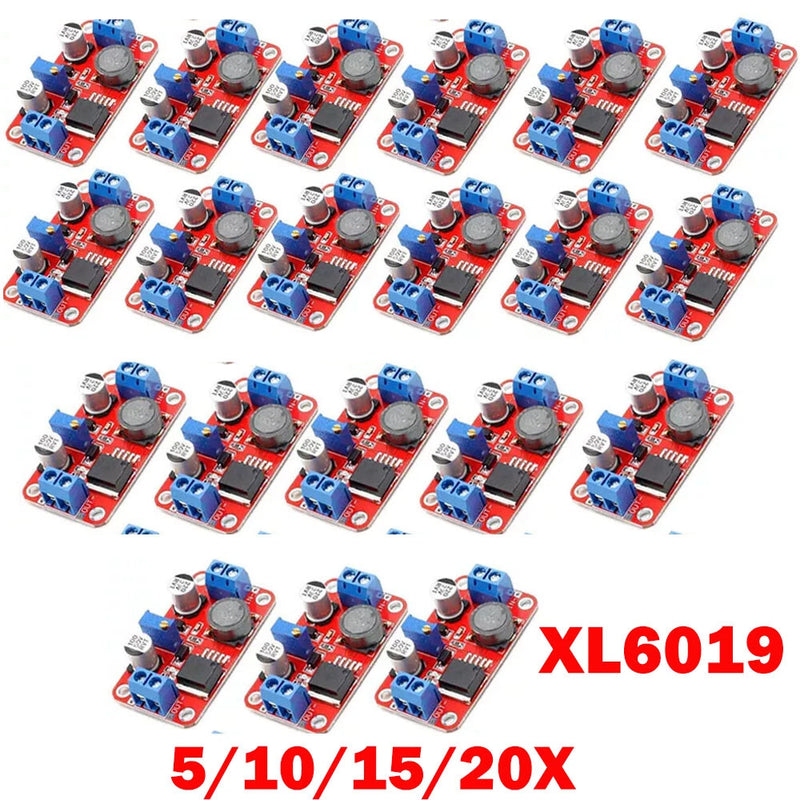 5/10/15/20pack XL6019 Adjustable DC-DC Step Up Power Module Boost Volt Converter