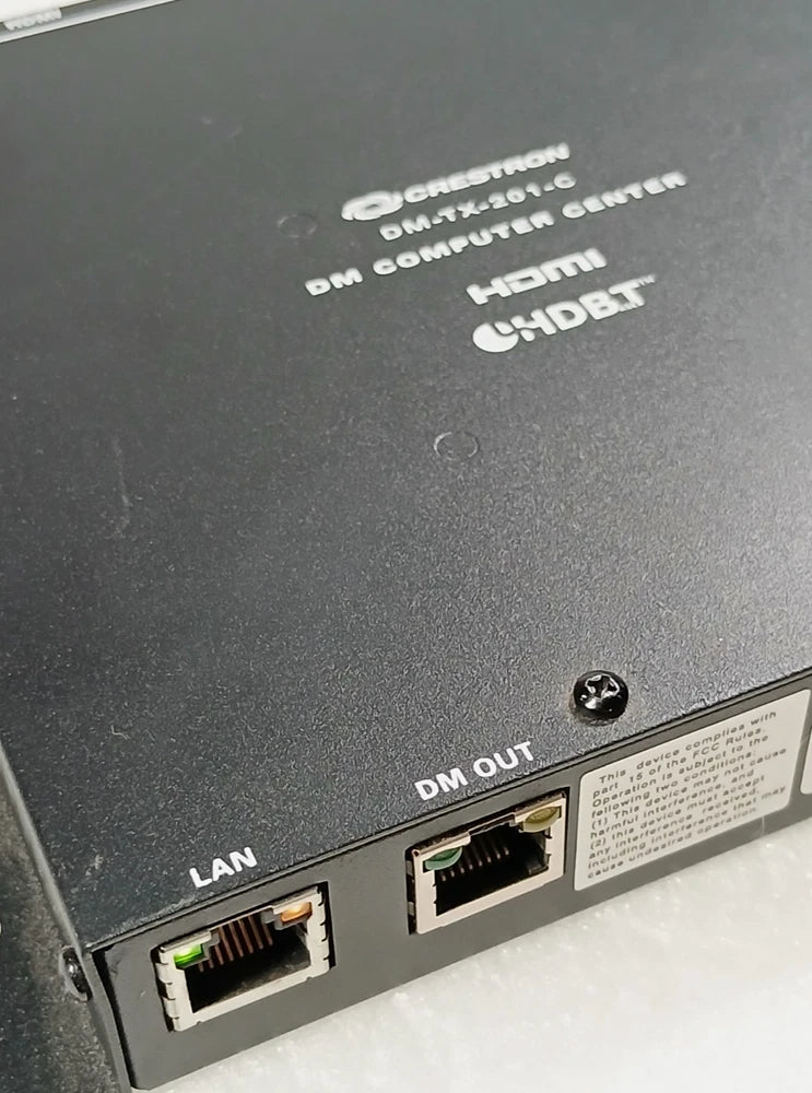 Crestron DM-TX-201-C DigitalMedia HDMI Transmitter w/ PSU ?C Tested HDBaseT