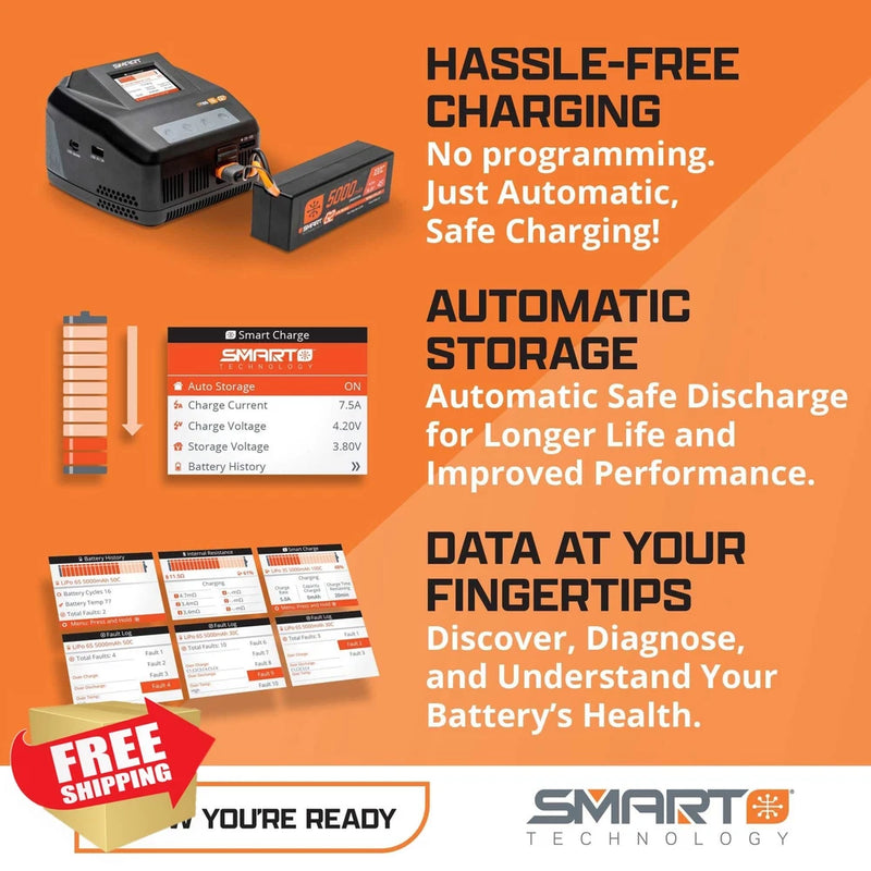 Spektrum Smart G2 Powerstage Air Bundle 3S 2200mAh LiPo Charger