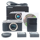 [ Near Mint ]Fujifilm Fuji X Series X-E1 16.3MP Digital SLR Camera Body - Silver
