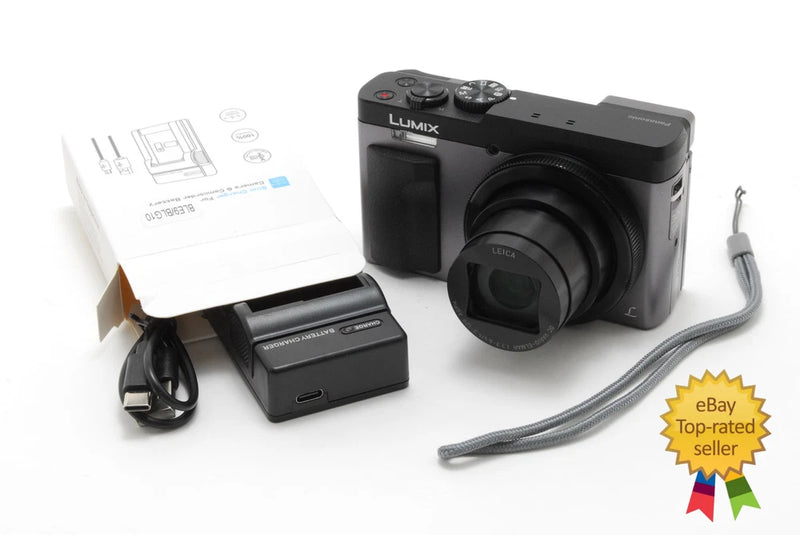 Y2K [NEAR MINT]Panasonic Lumix DC-TZ90 Silver Digital Camera Tokyo From Japan