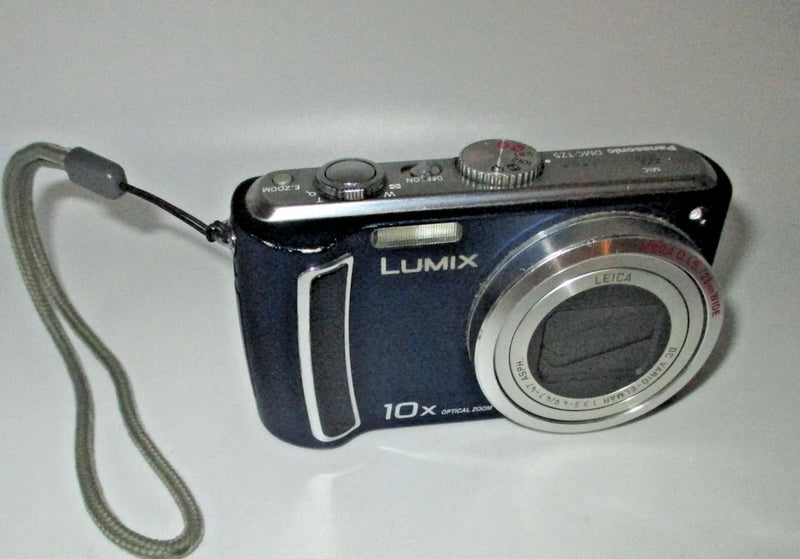 Panasonic Lumix DMC-TZ5 9.1MP Digital Camera Blue FOR PARTS OR REPAIR READ