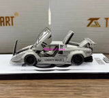 Topart 1:64 Gray  Countach #41 Sports Model Diecast Metal Car