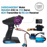 Upgrade Kit Motor Esc Receiver RC Servo Set  for 1/12 1/14 1/16 1/18 Car