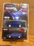 MINI GT 1/64 2017 Honda Civic Type R (FK8) Modulo (LHD)(Aegean Blue) MGT00017