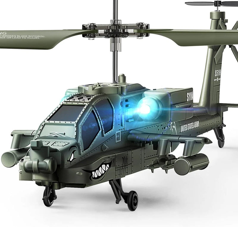 RC Helicopters, S51H Remote Control 2.4GHz Military Army Helicopter Toys