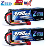 2x Zeee 5200mAh 7.4V 50C Lipo Batteries for RC Car Truck 2S RC Lipo Battery Battery