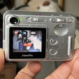 Fujifilm FinePix A Series A350 5.2MP Digital Camera TESTED WORKS Silver (READ)