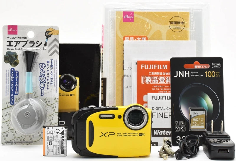 Fujifilm FinePix XP80 Yellow Compact Digital Camera Tested Working Japan