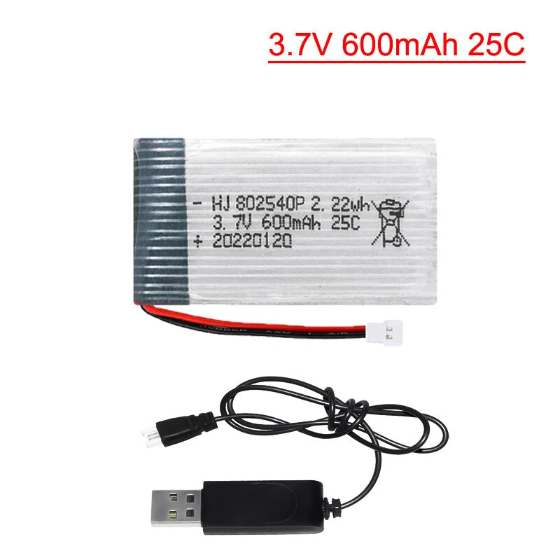 1¡Á 3.7V 600mAh 25C Lipo Battery with charger For Syma X5c X5c-1 X5 RC Quadcopter