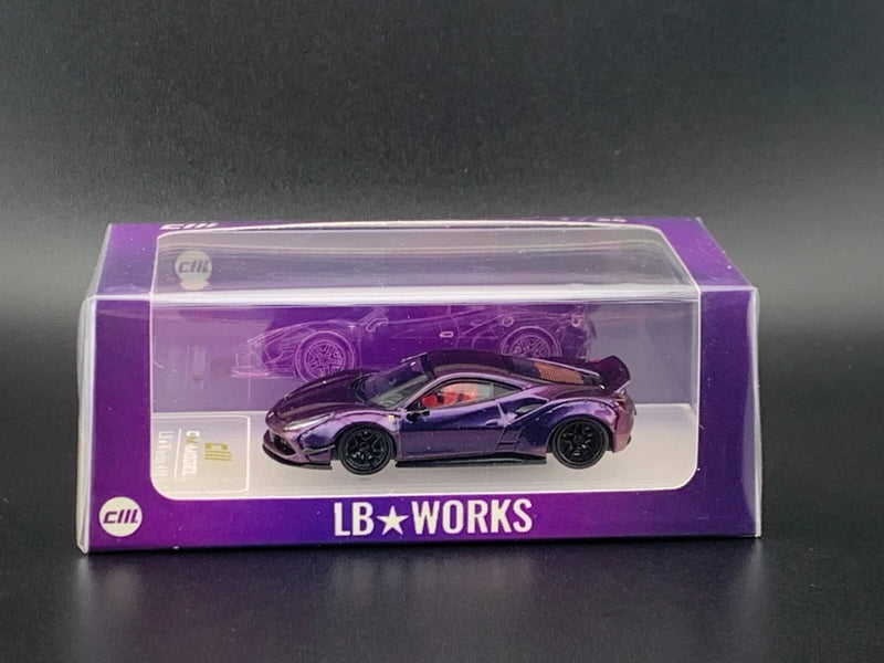 CM Model LBWK Liberty Walk 488 Widebody Chameleon 1/64