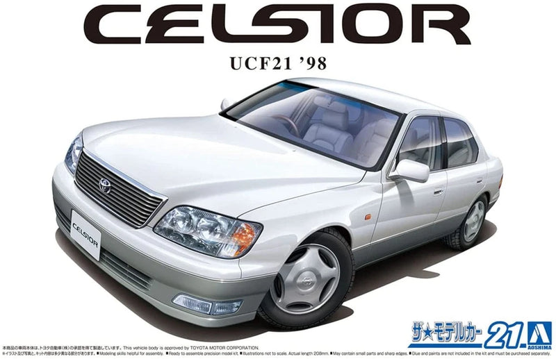 Aoshima 1/24 Scale Model Car Kit Toyota UCF21 Celsior C Type 1998 LS400