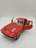 Franklin Mint 1963 Red Corvette Sting Ray 1/24 Diecast Split Window