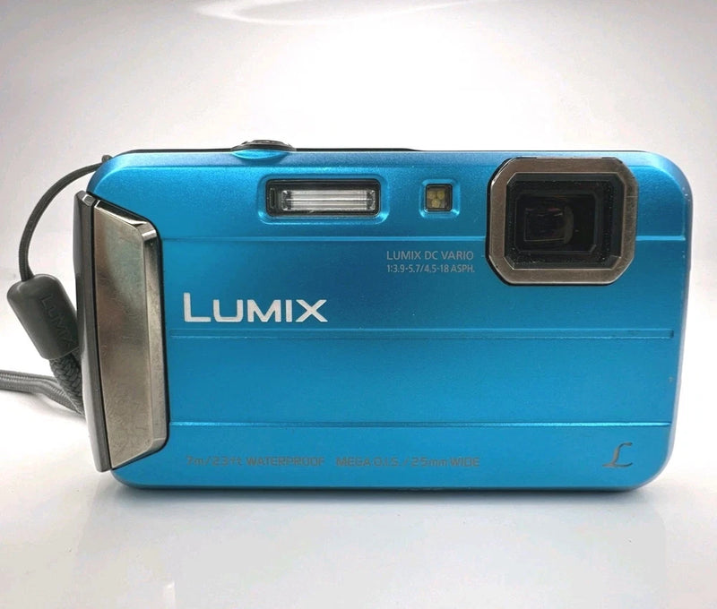 Panasonic LUMIX DMC-TS25  16.1MP Digital Camera BLUE Waterproof w/ 2GB SD TESTED