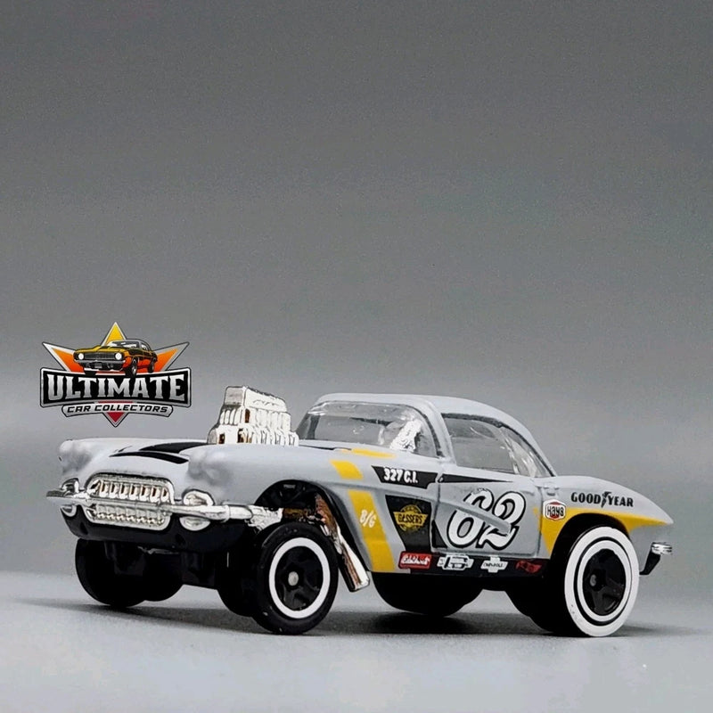 1962 Chevy Corvette Gasser Collectible 1/64 Scale Diecast Model Collector Car